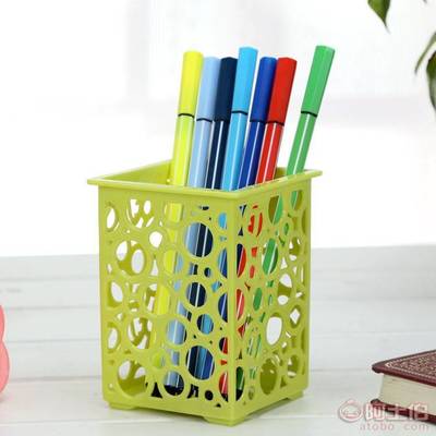 精致辦公美學(xué) 以福韓國(guó)鏤空網(wǎng)格花紋辦公筆筒評(píng)測(cè)